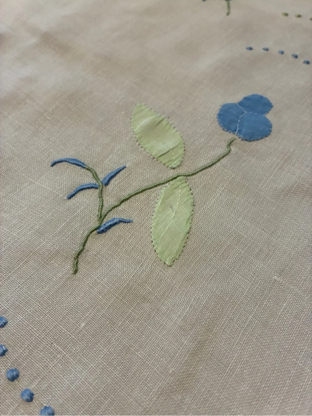 Vintage Embroidered Table Linens